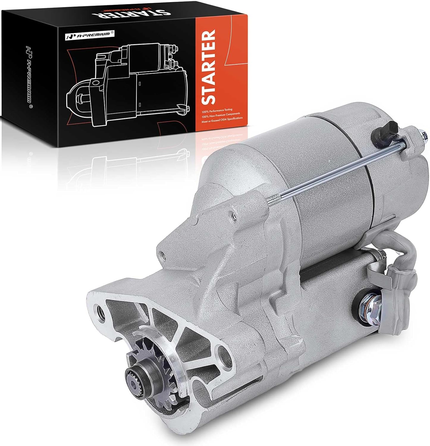 A-Premium Starter Motor Compatible with Dodge Durango 2006-2009 4.7L 5.7L & Chrysler Aspen 2007-2009 4.7L 5.7L, 12V 1.4KW 13-Teeth Clockwise, Replace# 56029750AB, 60029750AA