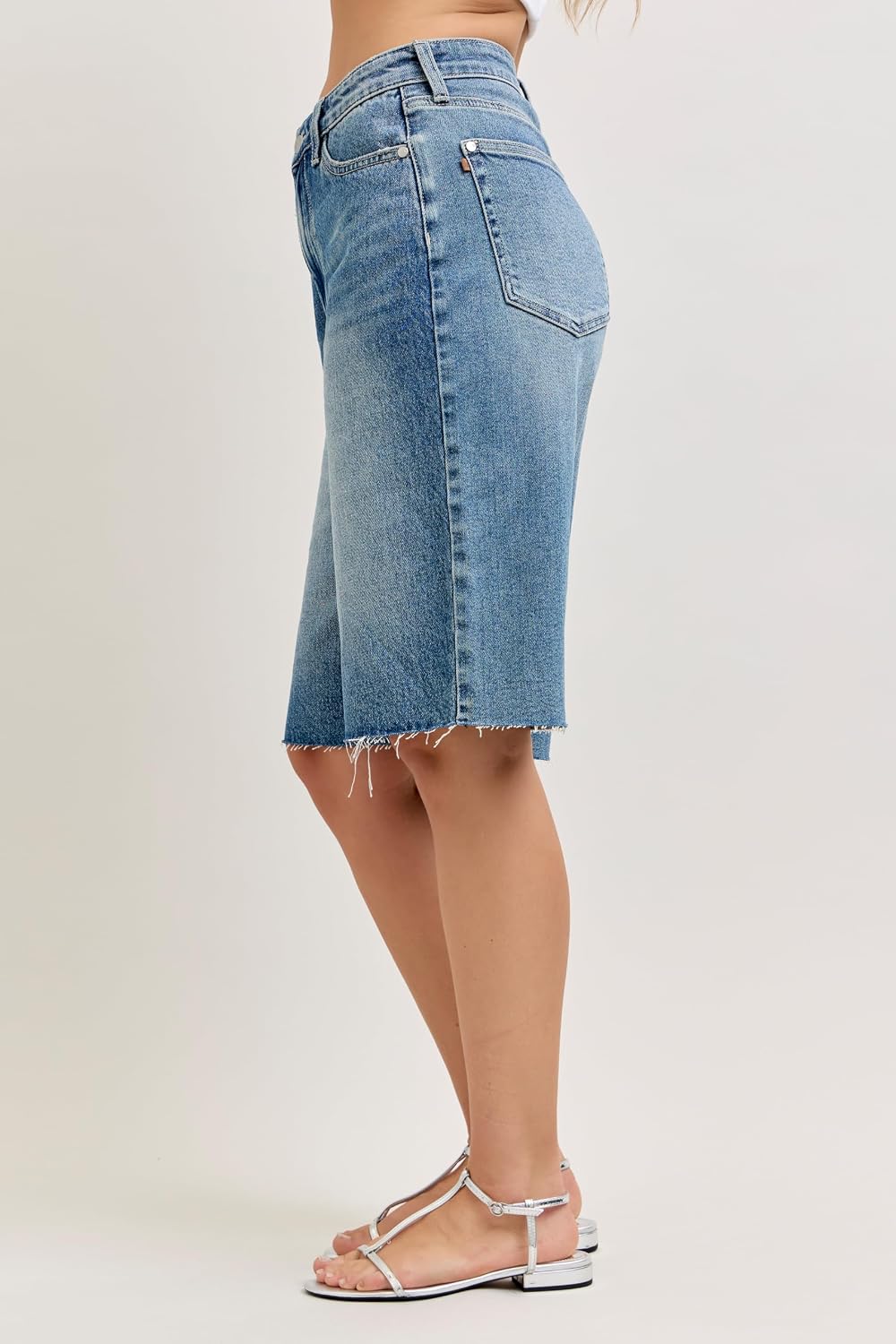 Judy Blue Womens Jean Shorts - High Waisted Rigid Magic Jort