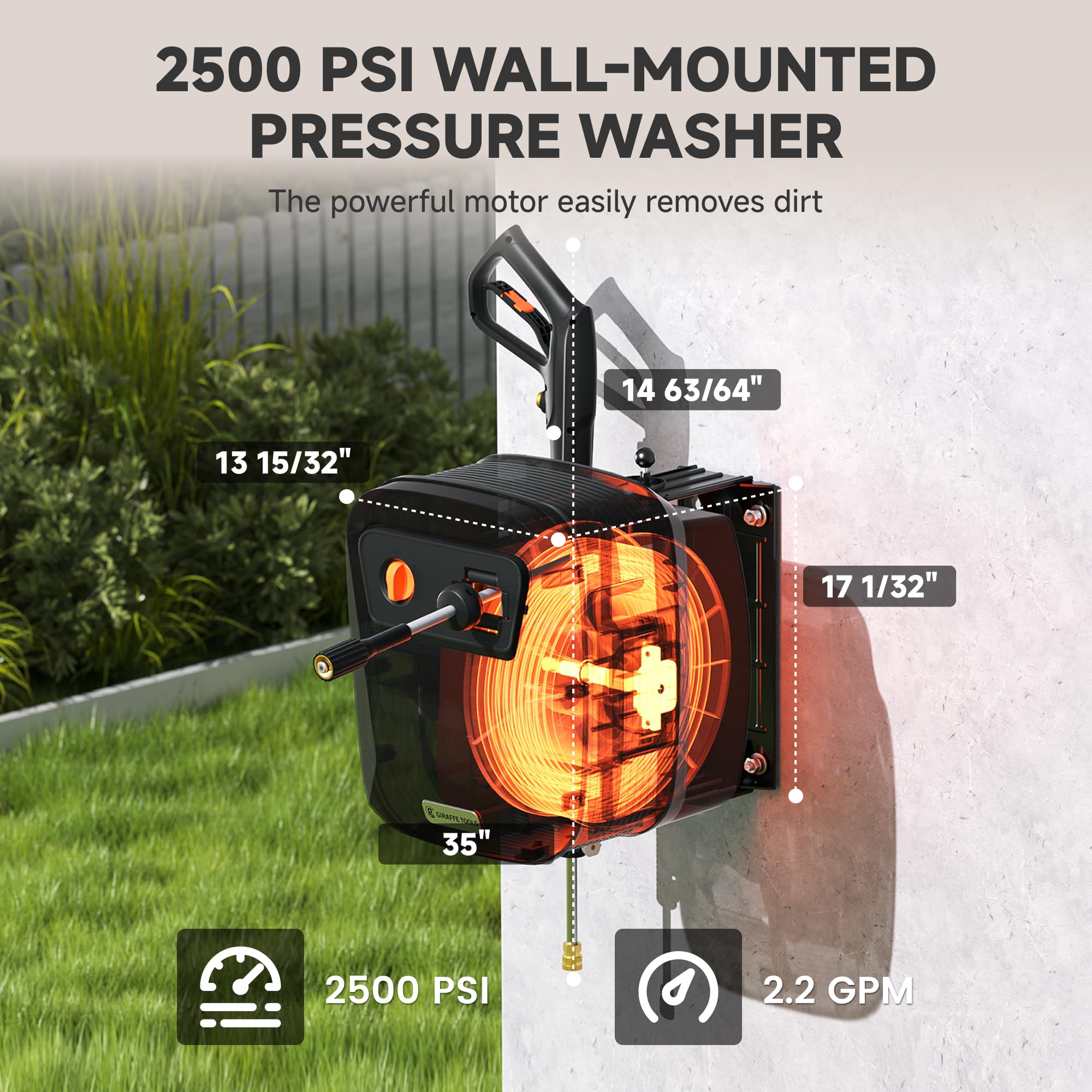 Amazon | Giraffe Tools Grandfalls 高圧洗浄機 G20 Pro 65フィート