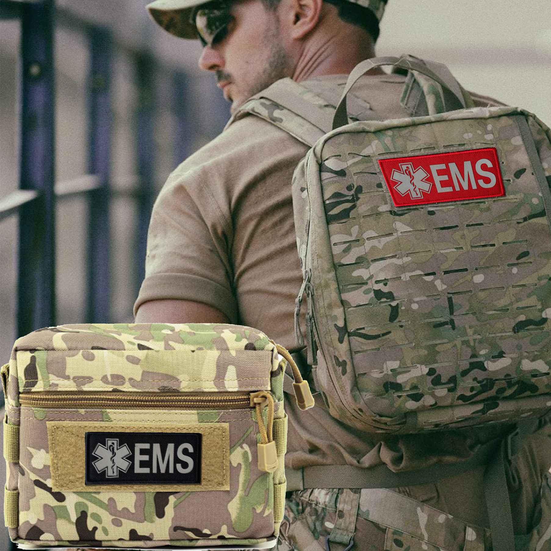 10 Stück Rotes Kreuz Aufnäher - Erste-Hilfe Patches Für Rucksäcke & Kleidung 6,5x6,5cm