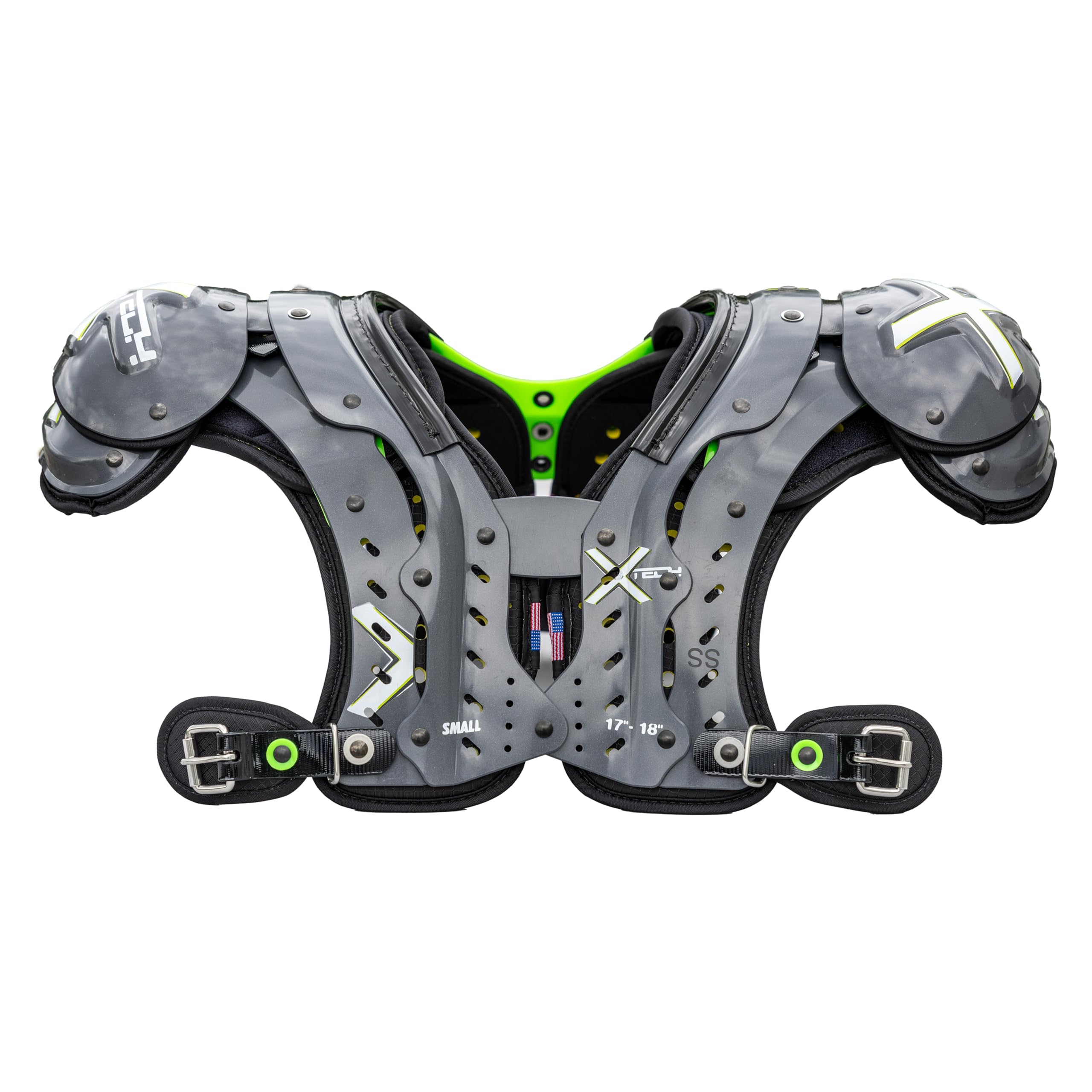 XTECH X2 Football Shoulder Pads - Unique Configurations for All Positions - Advanced Lightweight Pad for Adult Mens and High School Players