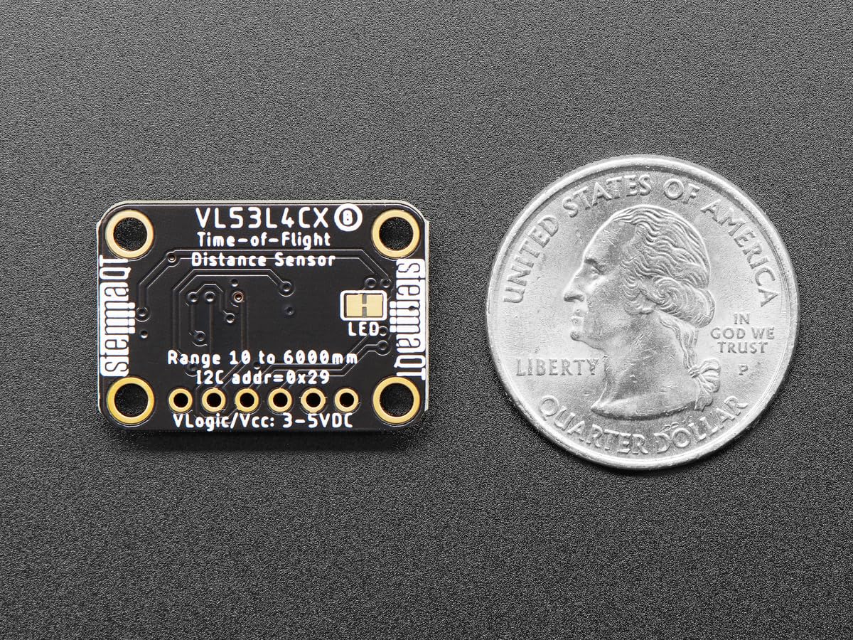 Adafruit Sensor de distancia VL53L4CX Time of Flight aprox. 1 hasta 6000 mm, STEMMA QT/Qwiic, 5425