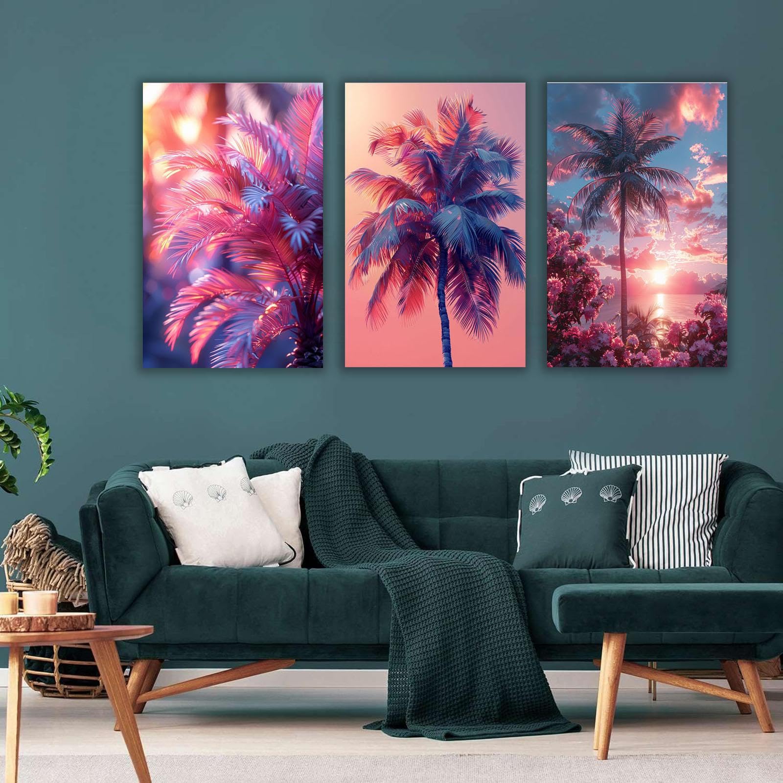 Amazon.co.jp: SHYAMIC 3枚セット 海絵 アート海 自然風景, 海辺の