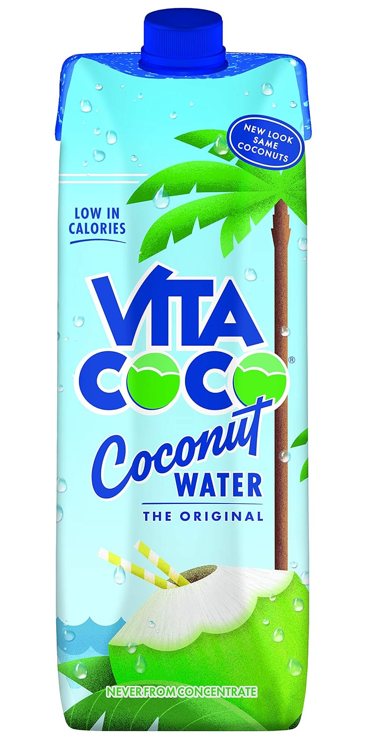 Vita Coco Coconut Water - Pure - Case of 12 - 1 Liter