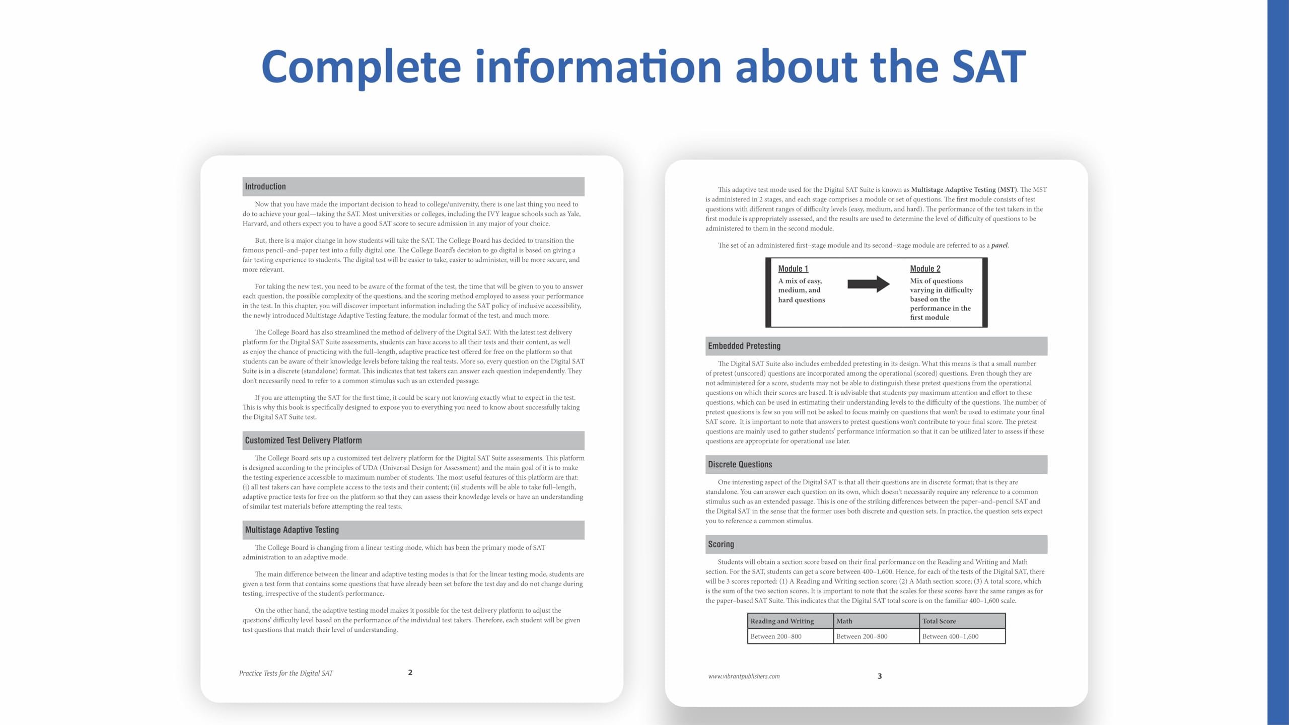 Digital SAT Prep Combo 2026: Study Guide with 1550+ Questions Across 5 Full-Length Tests and Practice Questions for Reading, Writing, and Math 3