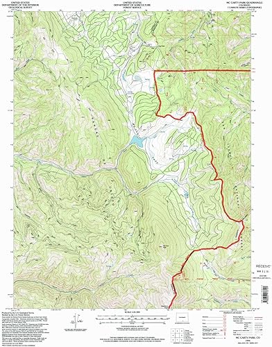 YellowMaps Mc Carty Park CO topo map, 124000 Scale, 7.5 X 7.5 Minute, Historical, 1994, Updated 1998, 26.7 x 21.9 in