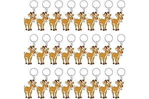 CiciBear Goat Keychains: 24-Pack of Quirky Animal Decorations