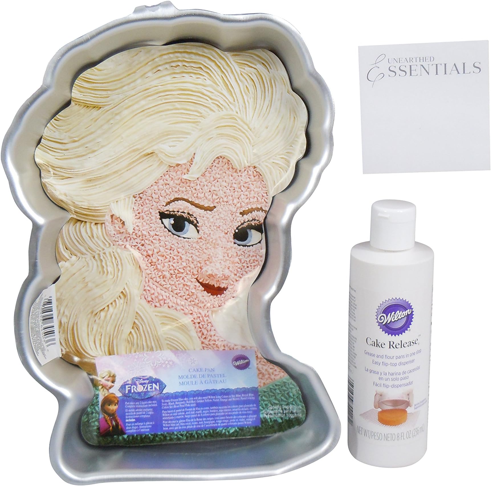 Elsa Cake Pan with Cake Release - Bundle