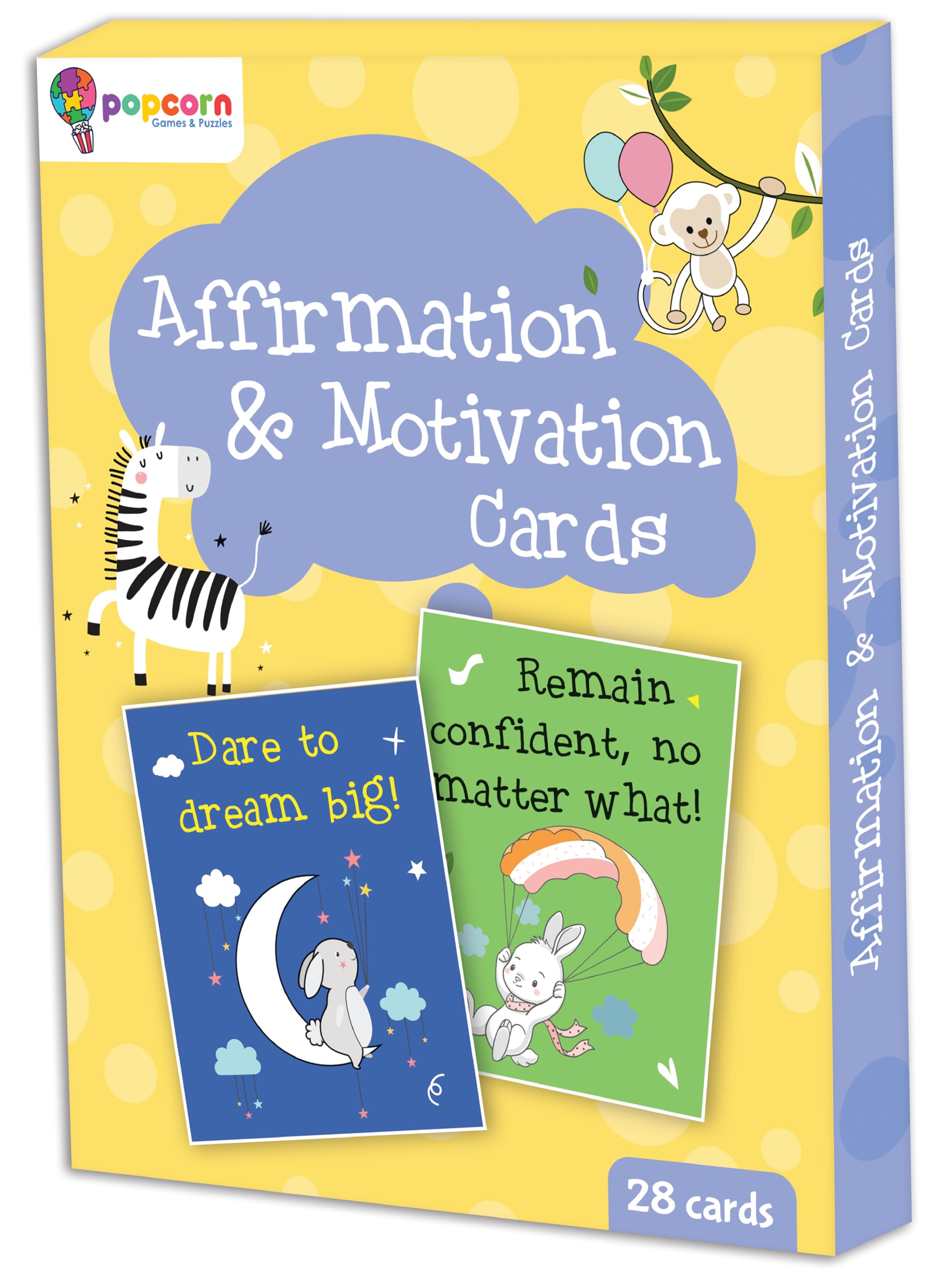 Popcorn Affirmation Cards for Daily Motivation for Kids Positive Flash Deck for Kid Set of 28 Cards (B0BMQJD5WT) Amazon Price History, Amazon Price Tracker