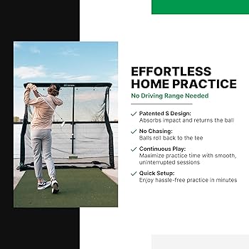 NET RETURNスイング練習ネット Amazon.com: Net Return Pro Series Golf Training Net, 8'x7'6