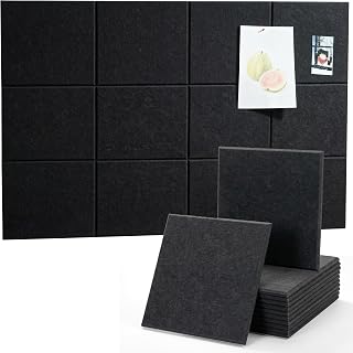 Large Felt Bulletin Board 48" x 36" with Push PINS & Wall Safe Adhesive Tabs – Modern Large Cork Board for Walls in Home or Office, Versatile Felt Board Layout, Cork Board, Vision Board, Dream Board