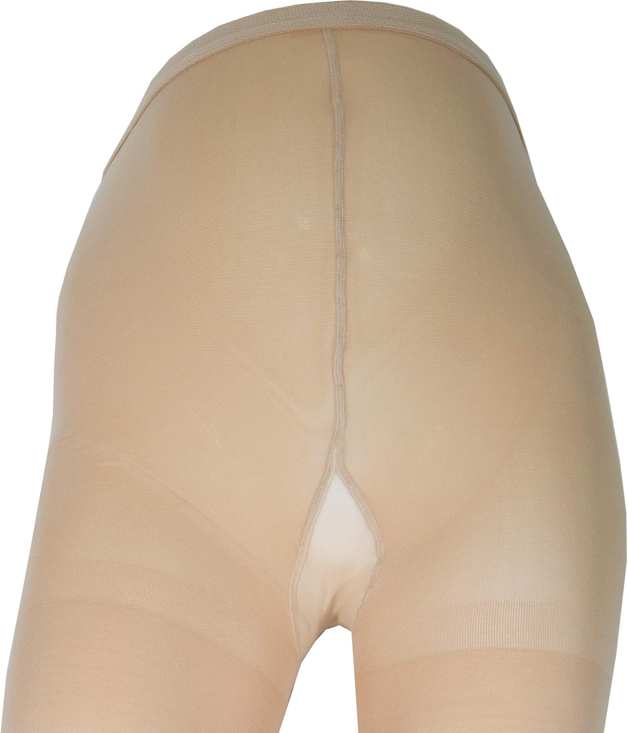 Truform 20-30 mmHg Compression Pantyhose, Plus Size Women's Support Tights Hosiery, Beige, X-Tall