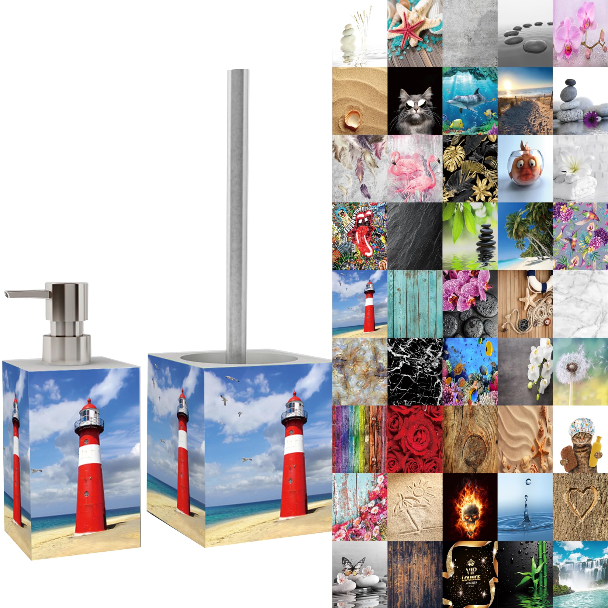 Scovolino WC HUUS Con Dispenser Di Sapone Integrato - Silicone Morbido, Ricaricabile, Igienico E Facile Da Pulire