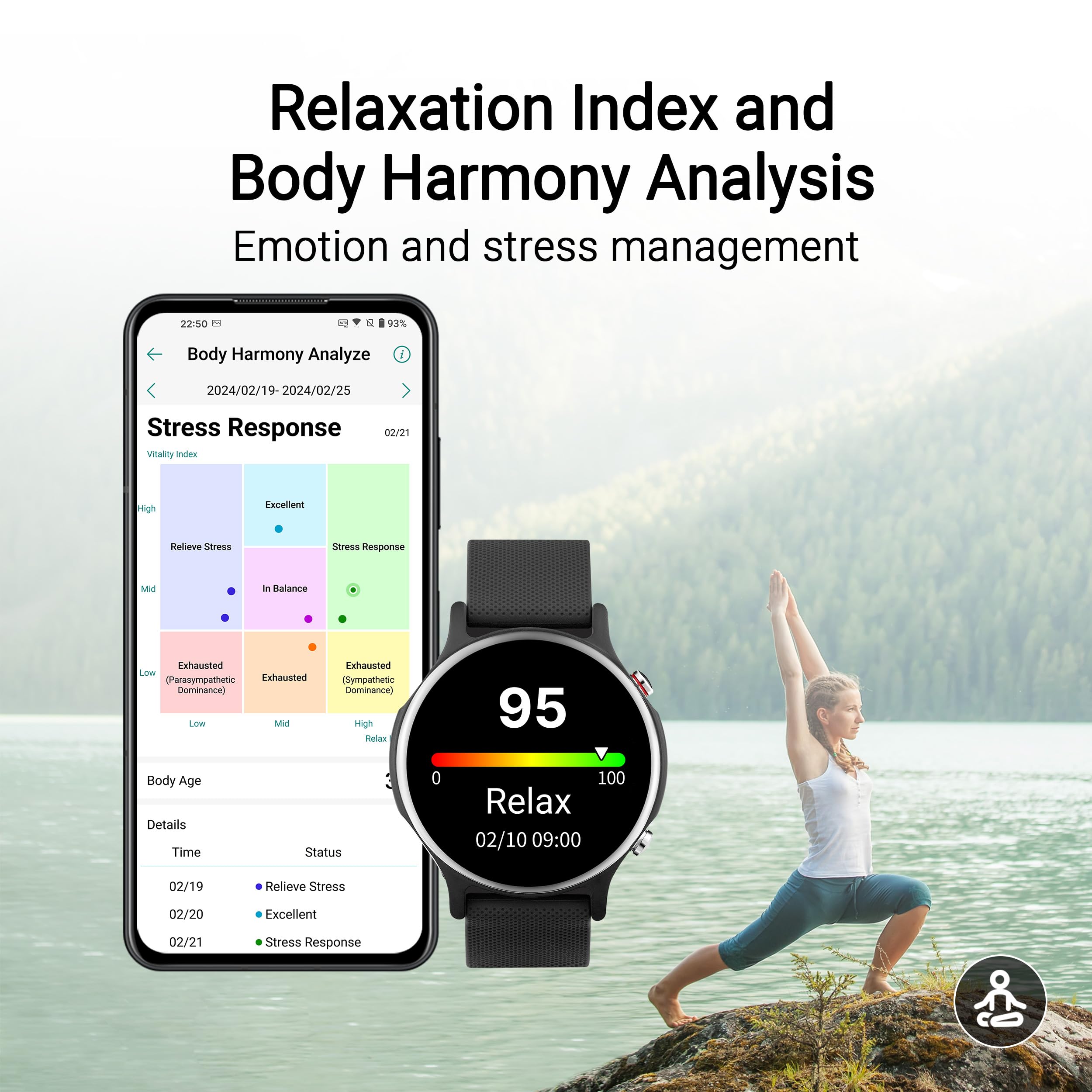 ASUS VivoWatch 6 (HC-D06) Smartwatch Fitness con Controllo della Pressione Sanguigna, Elettrocardiogramma e Saturazione di Ossigeno SpO2, Salute, Sport, Nero