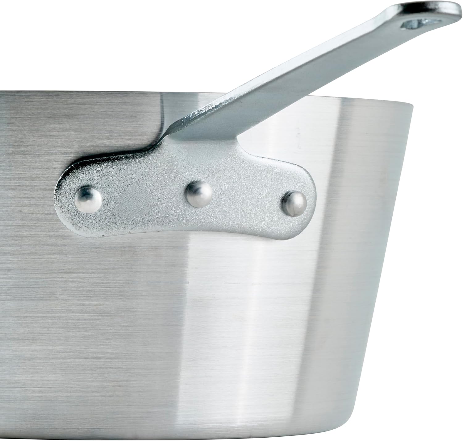 Winco Heavy-Duty Aluminum Tapered Sauce Pan with Helper Handle, 3mm, 7 Quart