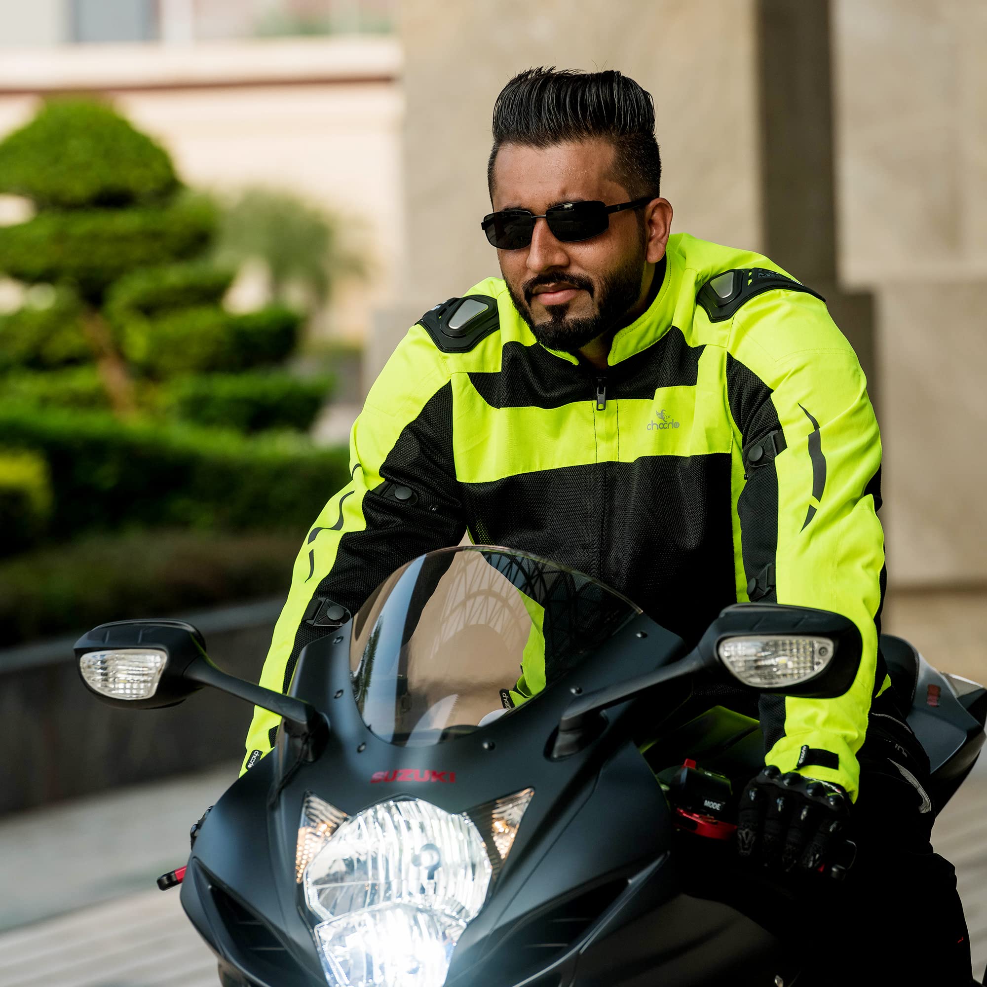 Chocho Mesh Motorcycle Jacket for Men Summer Motorbike Riding Jacket with Armor Racing Protection Jacket — view 3