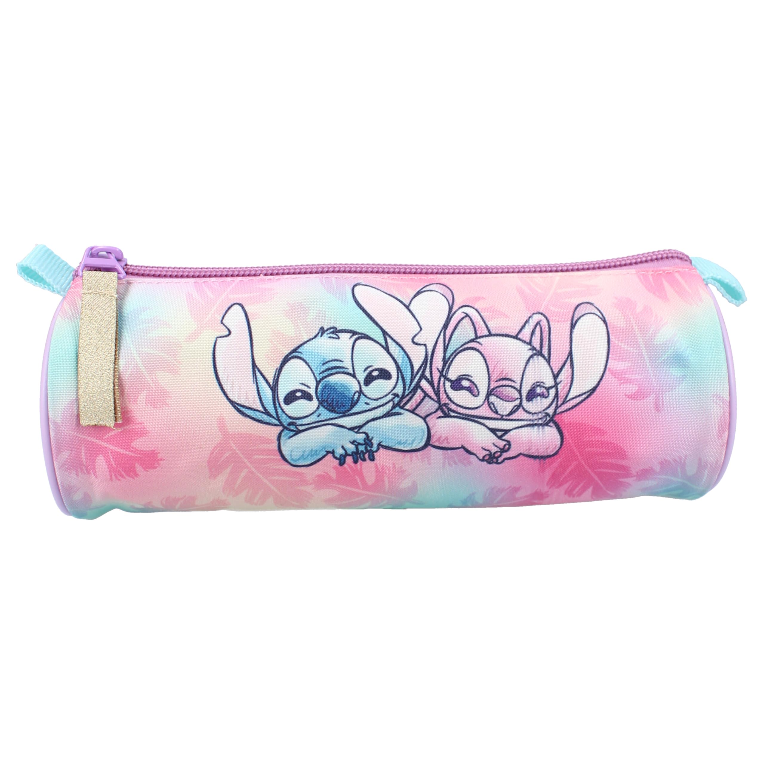 Vadobag Pencil Case Stitch Wild Energy 7 x 21 x 7 cm, Pink, Rectangular, functional