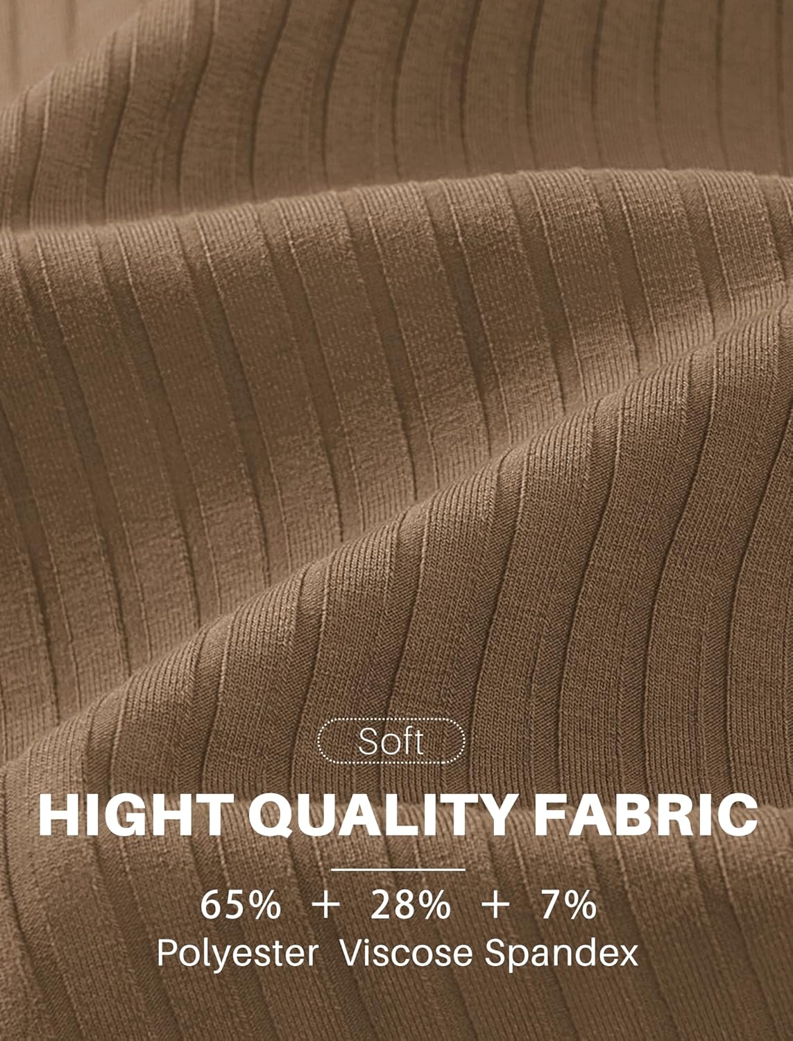 COOFANDY Men's Ribbed Polo Shirts Short Sleeve V Neck Slim Fit Polo T-Shirt Casual Summer Collared Golf Shirt - Image 5