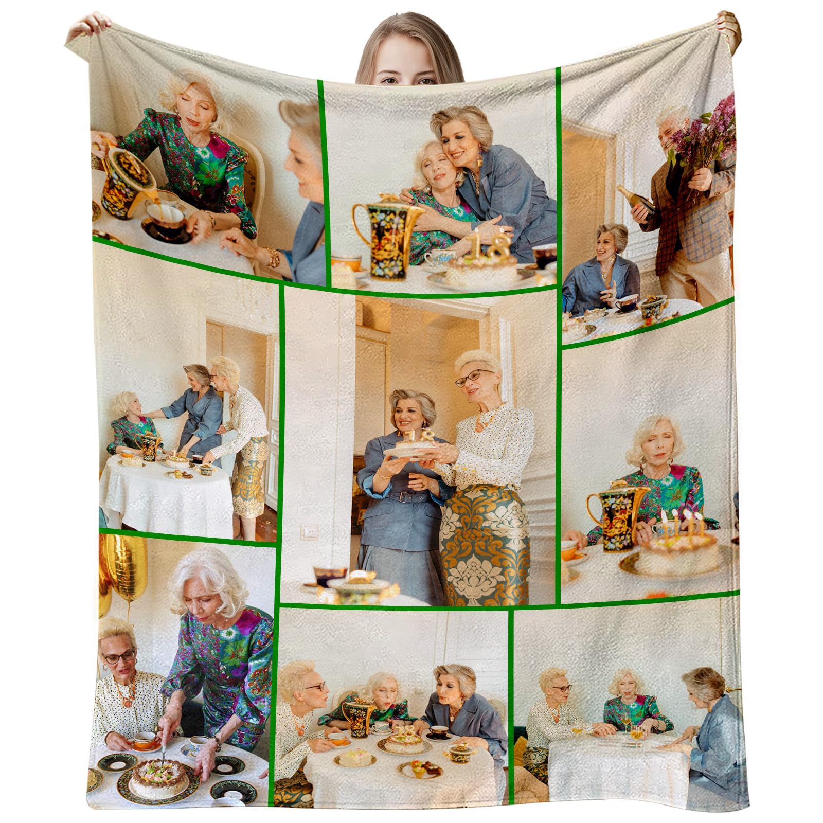 Custom Blanket, Customized Blankets with Photos, Personalized Blankets for Adults, Photo Blanket, Picture Blanket, Personalized Picture Blankets