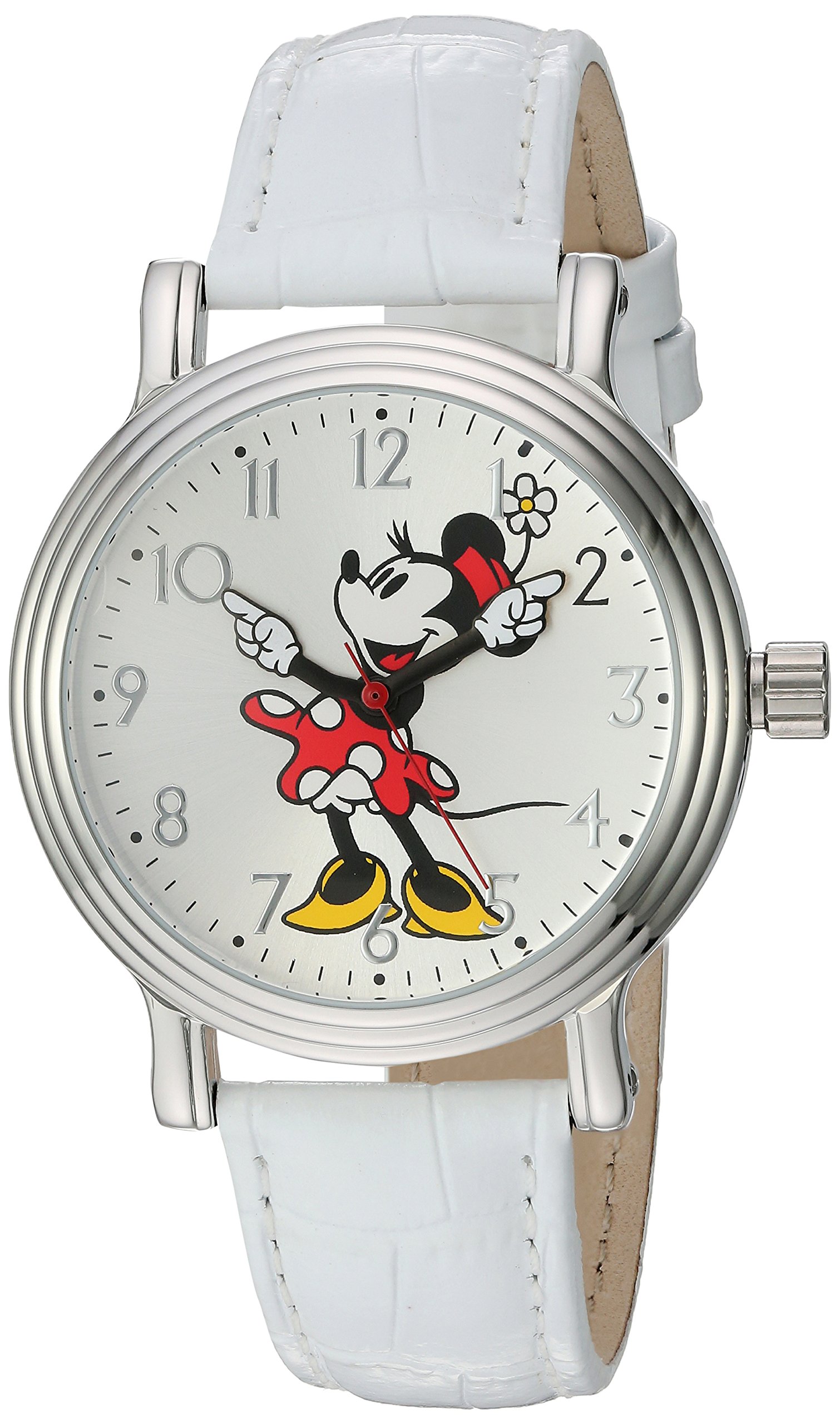 Disney Womens Minnie Mouse Quartz Metal Automatic Watch, Color:White (Model: W002759) (B01CEBBO2U) Amazon Price History, Amazon Price Tracker
