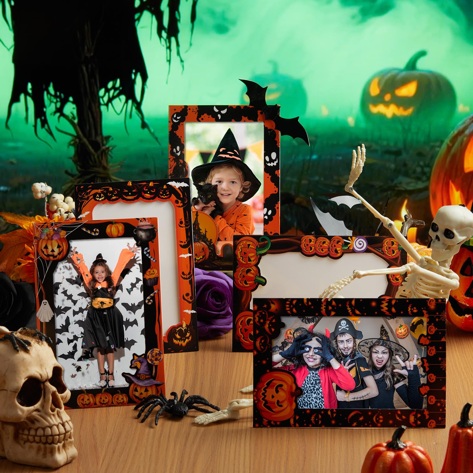 【ミニチュア】ハロウィン額縁ポスター2枚セット✽handmade Amazon.com - AmazingSpark 50 Pack Halloween Pumpkin Picture Frame