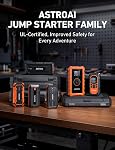 AstroAI Booster Pack Jump Starter, booster de batterie de voiture Jump Startter pour Jusqu'à 6.0L Gaz ou 3.0L Moteur diesel, avec 3 Modes Lampe de poche, Câble Jumper pour 12V Voiture de motocyclette et SUV, S8 1500A Gris foncé