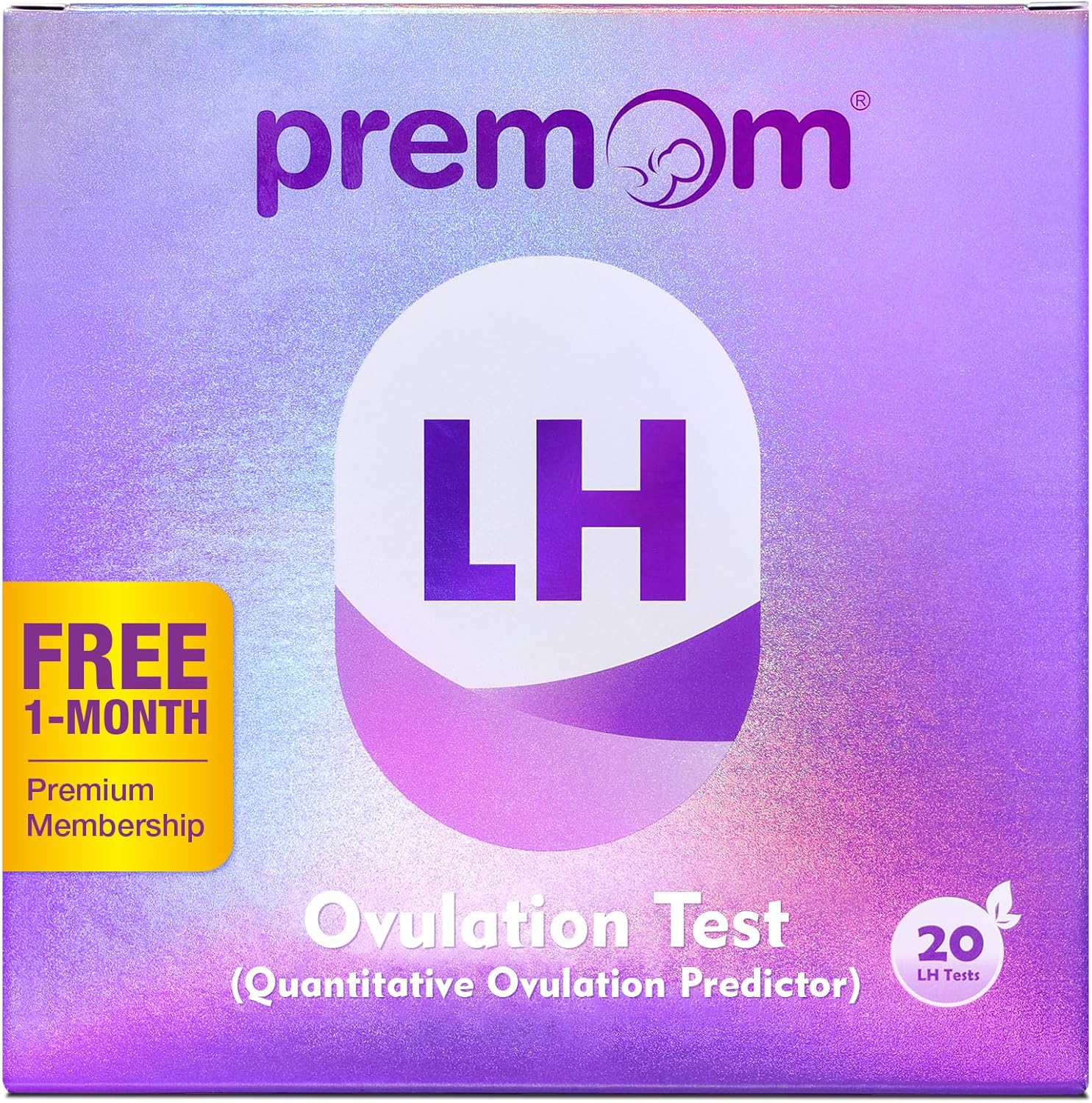 Premom Smart Basal Body Thermometer EBT-380 + Premom Ovulation Test Strips 20 LH