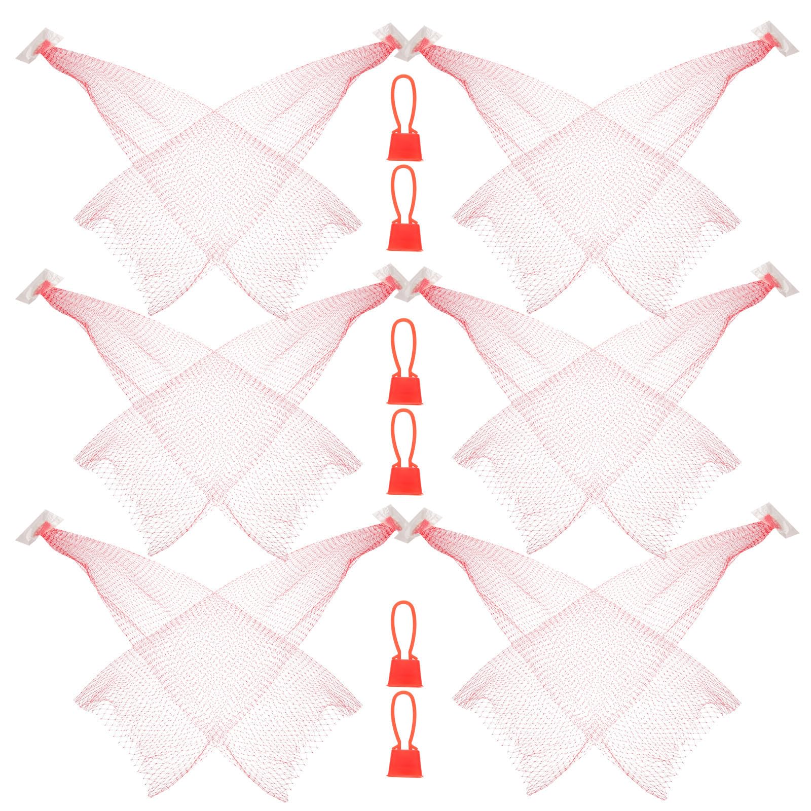 Bolsas de malla de nylon reutilizables y transpirables para conservar frutas frescas, 100 ud. 8