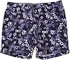 Peter Millar Collection Mens Floral Print Cottonlinen Flat Front Shorts Barchetta Blue Size 40
