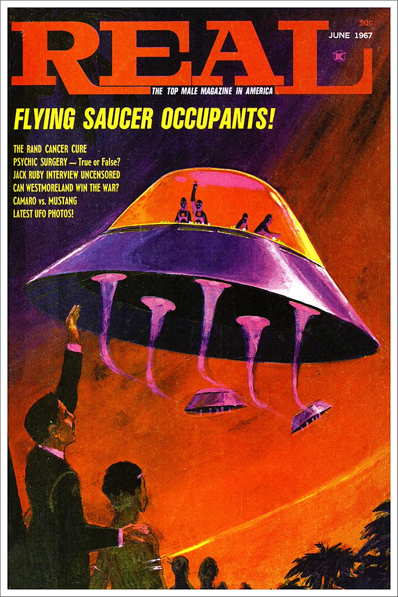 Amazon.com: June 1967 Real Magazine Flying Saucer Occupants