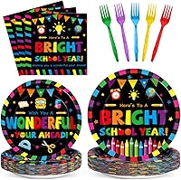 Vista 45 de Qyeahkj Juego de 100 platos de papel y servilletas de abeja, suministros para fiesta de primer cumpleaños, suministros para el primer cumpleaños