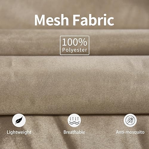 Miniatura 2 de Traje de red para mosquitera, traje de malla de caza de camuflaje, ropa de red para insectos con capucha para protección al aire libre, no se