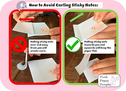 Miniatura 3 de Generic Bonitas notas adhesivas, paquete de 6 blocs de notas autoadhesivas de animales de gato de dibujos animados, suministros de oficina lindos