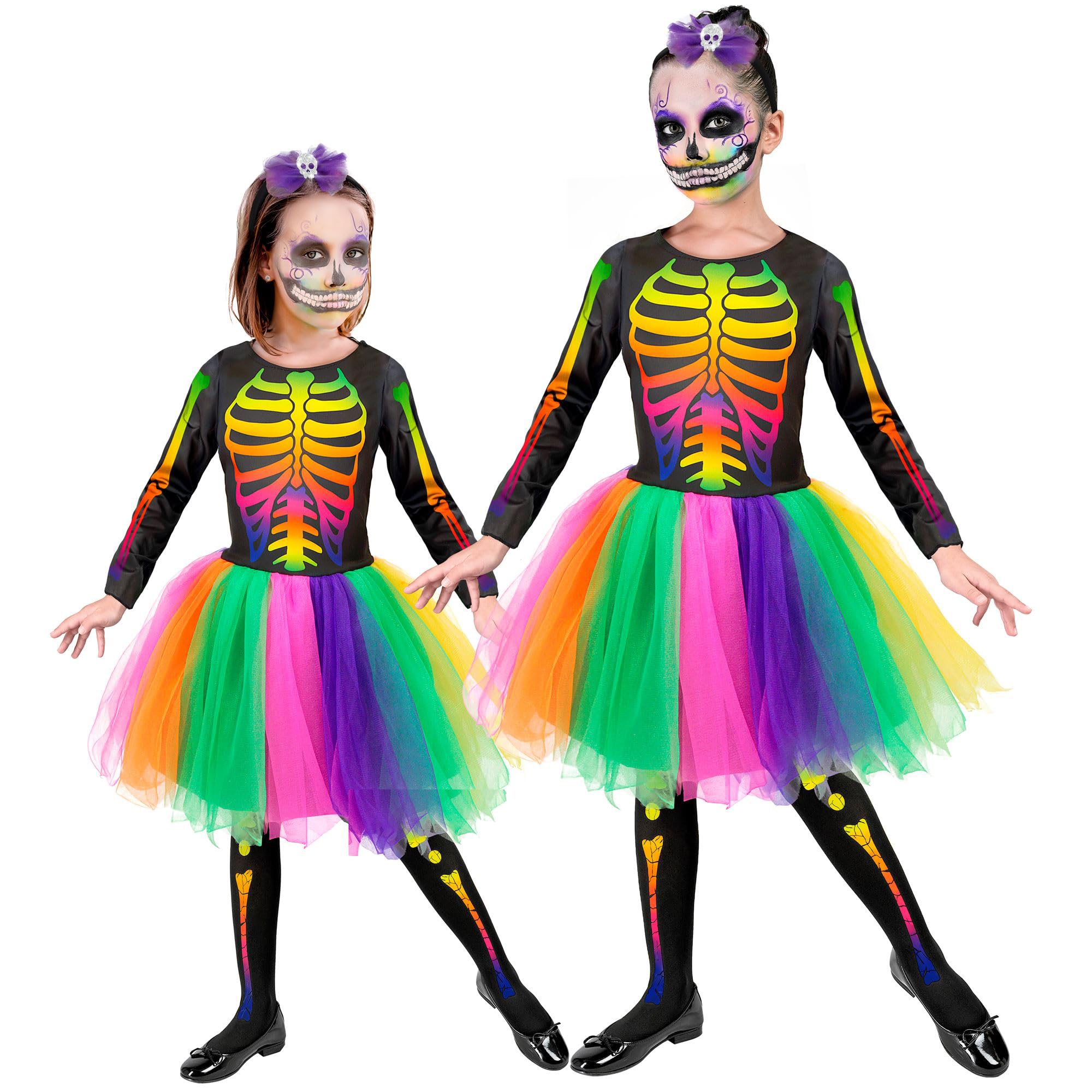 W WIDMANN MILANO Party Fashion 21995 Kinderkostüm Skelett Children's Skeleton Costume, Multicoloured, 116 (EU)