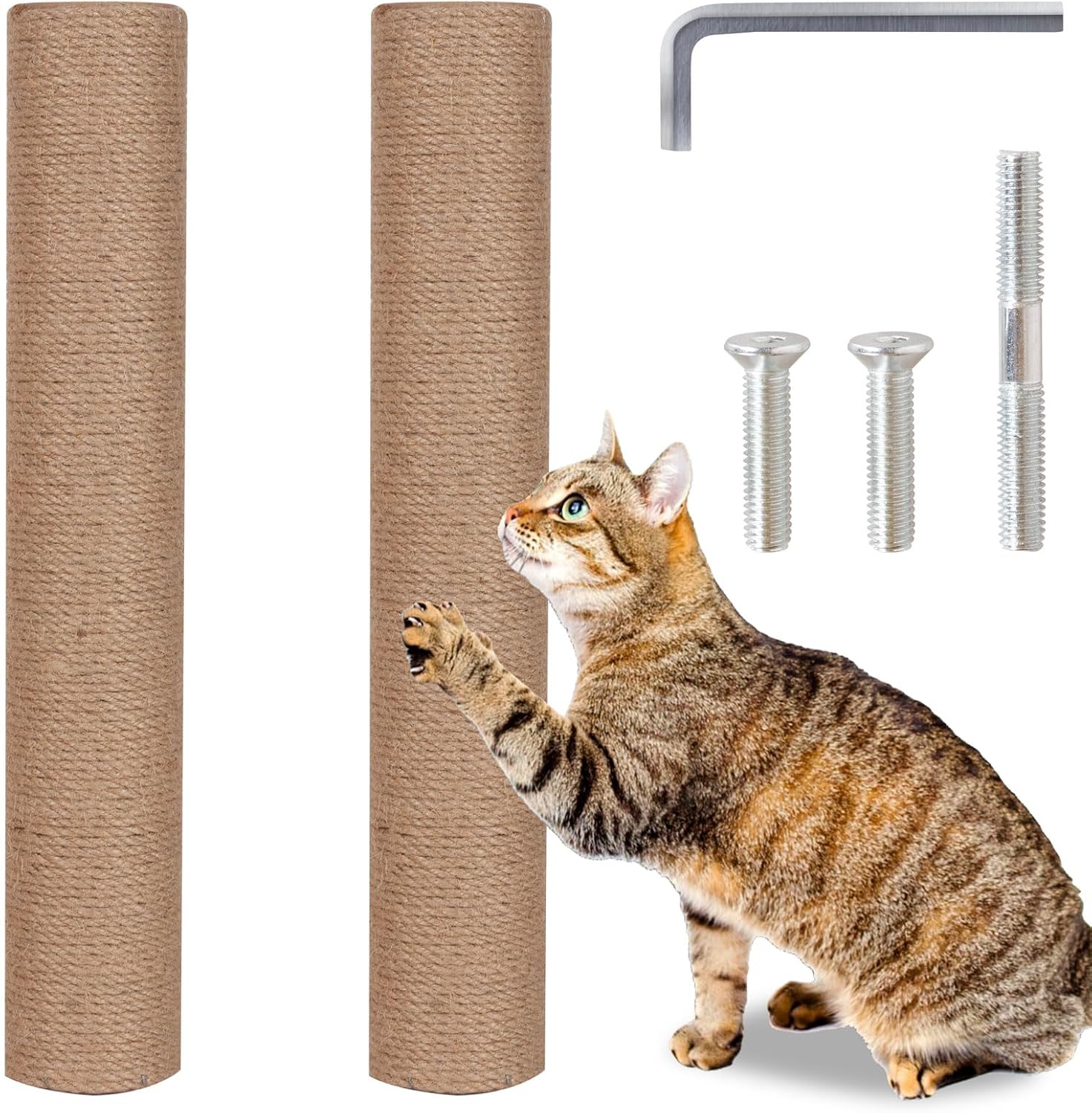 PowerKing Natural Sisal Replacement Scratching Post, 15.7