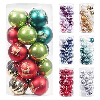 クリスマスオーナメントボール　手書きペイント 手描き9cmペイントクリスマスオーナメントボール(小さなまち