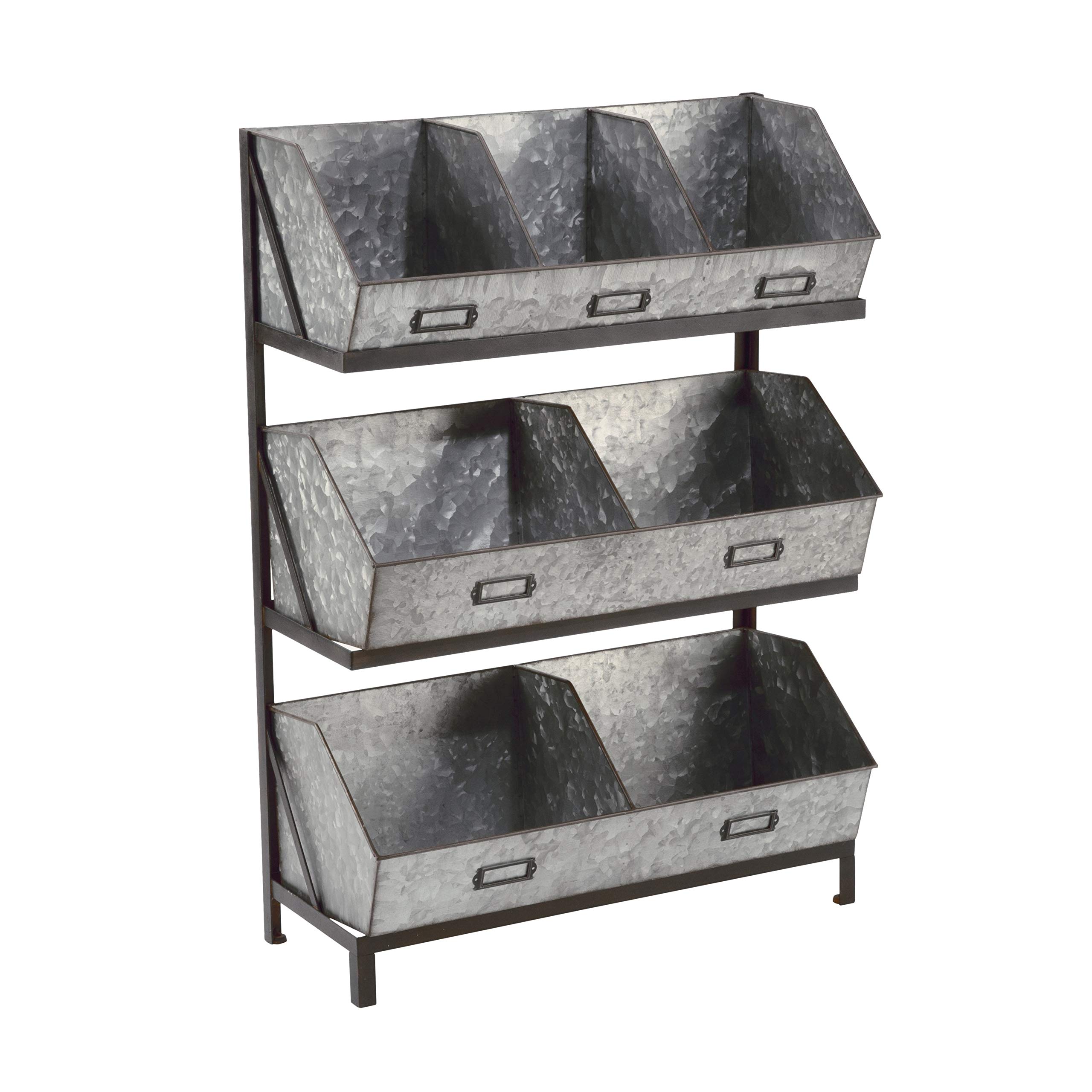 Amazon.com: MISC Industrial Metal Bin Organizer/Display Grey