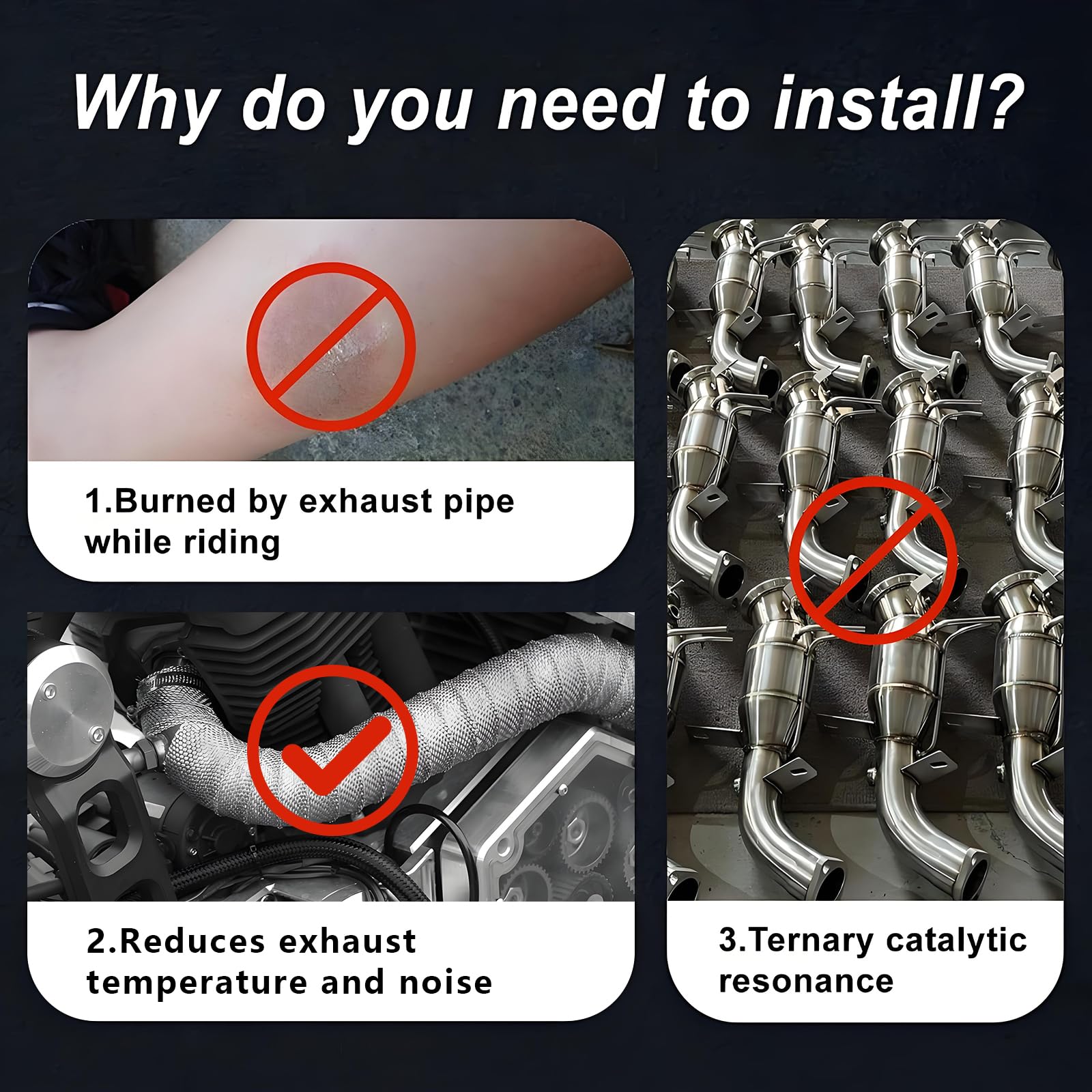 Titanium Exhaust Heat Wrap For Exhaust Pipes Exhaust Tape Pipe Heat Tape For Motorcycle Fiberglass Heat Shield Tape - View #7