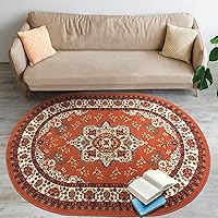 Vista 34 de Antep Rugs Alfombras Oriental - Alfombras tradicionales de 2 x 7 pies (antideslizante) de bajo perfil con parte trasera de goma para interiores Azul