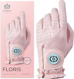 Women’s Golf Glove, Bow Detail, Refined Cabretta Leather, Ball Marker Included, Breathable & Comfort