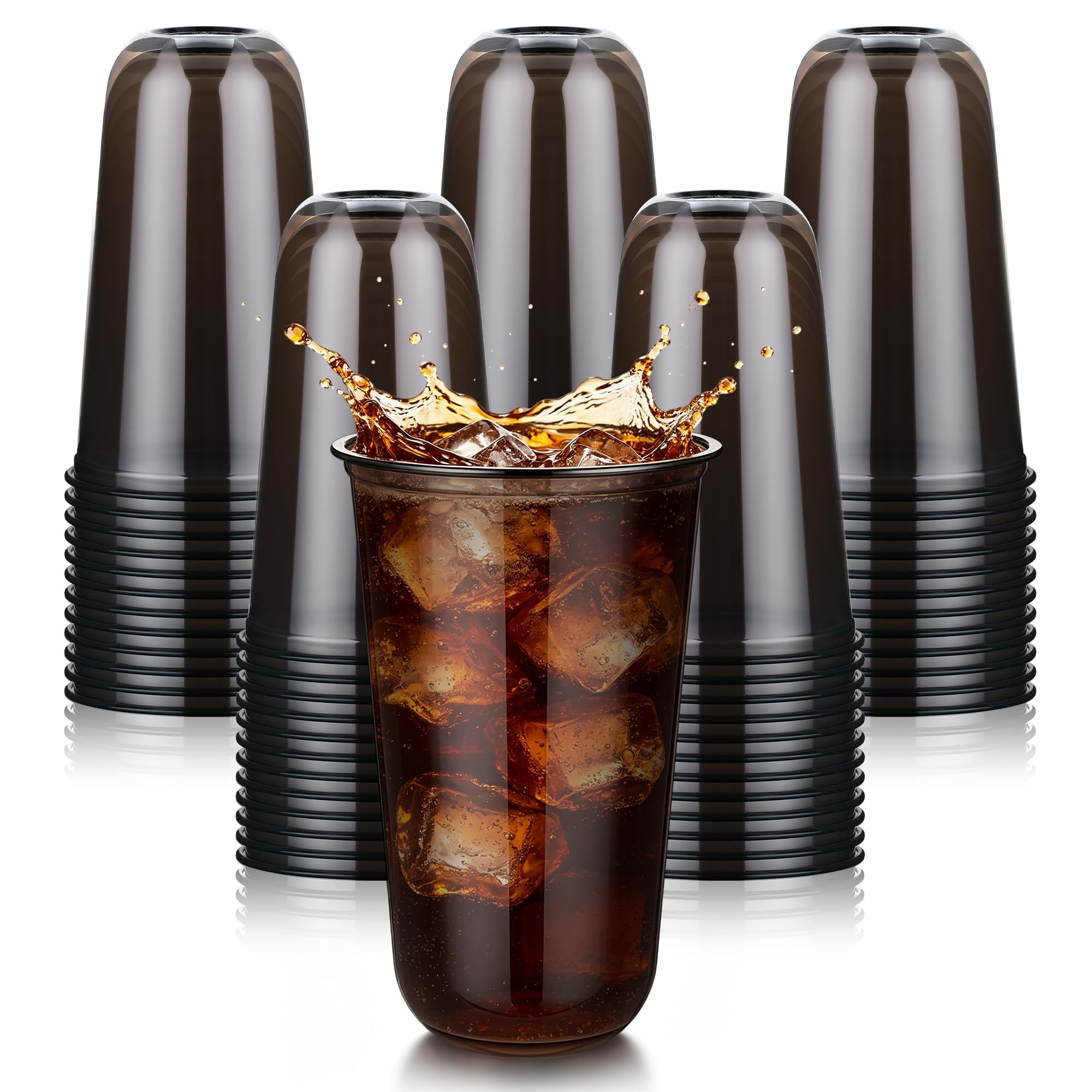 KesaPlan 100 Pcs 12oz Plastic Clear Cups, Disposable Wine Cocktail Glasses — Amazon image 10