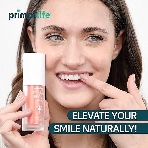 Miniatura 6 de Primal Life Organic Real White Dental Boost Blanqueador de dientes natural y orgánico Sin peróxido Pasta de nano-hidroxiapatita