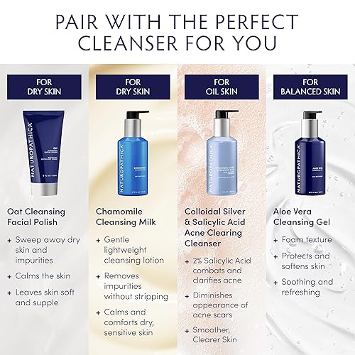 Miniatura 5 de Naturopathica Esmalte facial limpiador de avena – Limpiador facial multiusos – Exfoliante facial y máscara – Lavado facial exfoliante para mujeres y