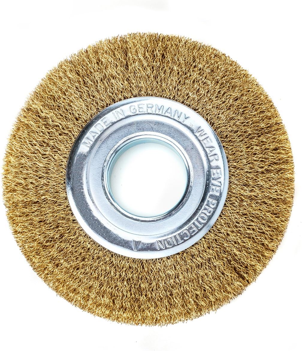 Brush Diameter 100 x 19 x 0.2 x 30 MM Hole Brass, with reducing rings for Schleifbcke, Wire Brush