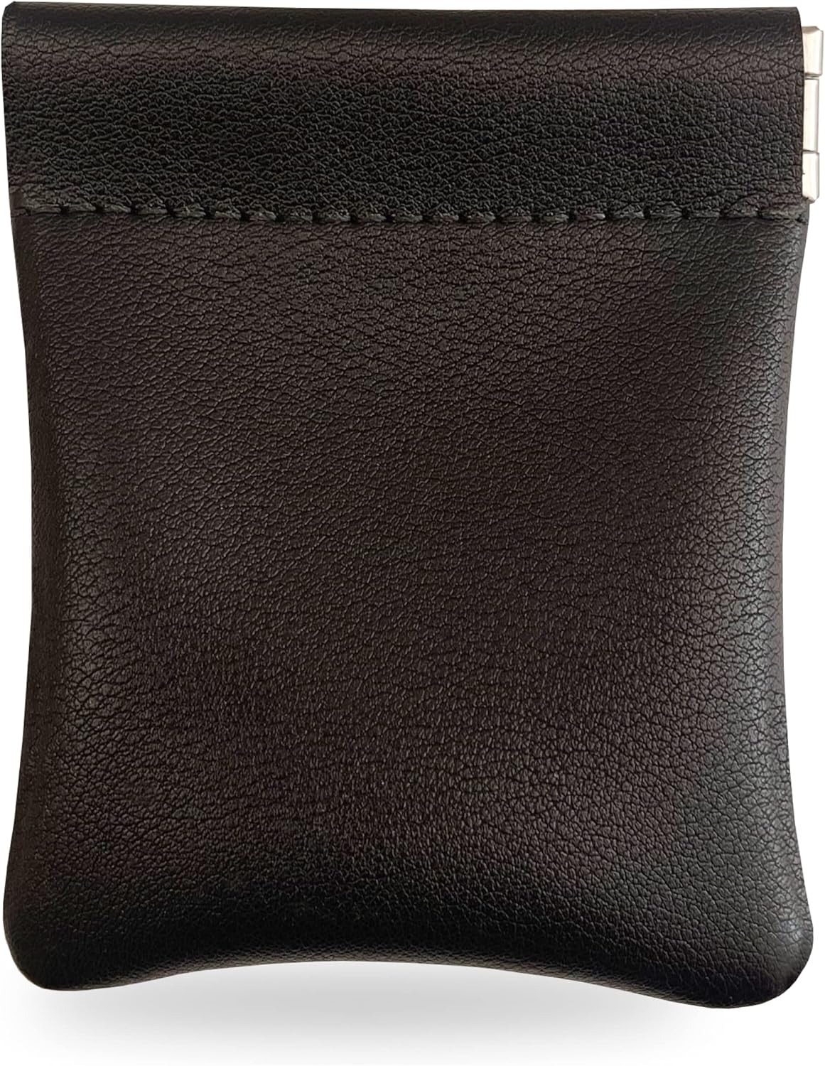 LEART Leather Coin Purse Leather Squeeze Coin Pouch Leather Coin Holder Coin Purse for Men