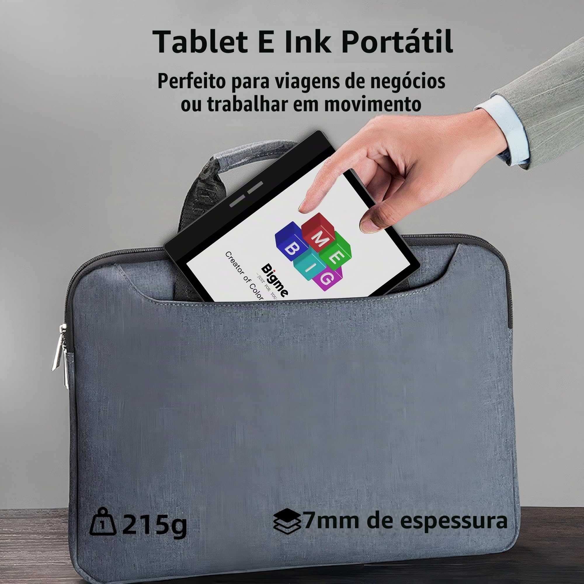 Bigme B751C Leitor de ebook colorido tablet de papel e-ink de 7