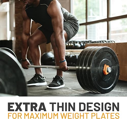 Miniatura 4 de Abrazaderas magnéticas de barra de pesas campanas de acero Abrazaderas de barra de peso de alta calidad  Clips de barra de liberación rápida,