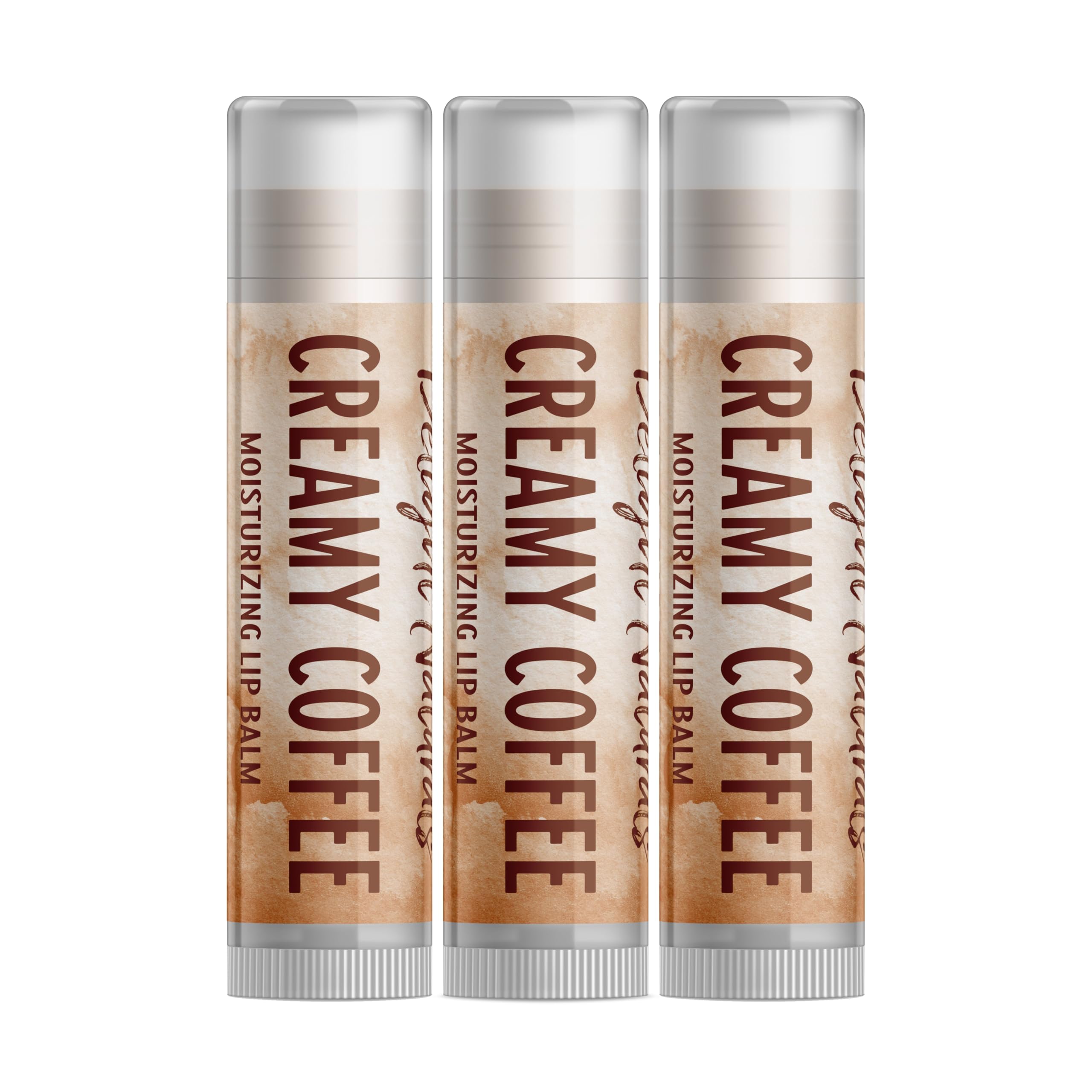 Delight Naturals Creamy Coffee Lip Balm - Three Pack