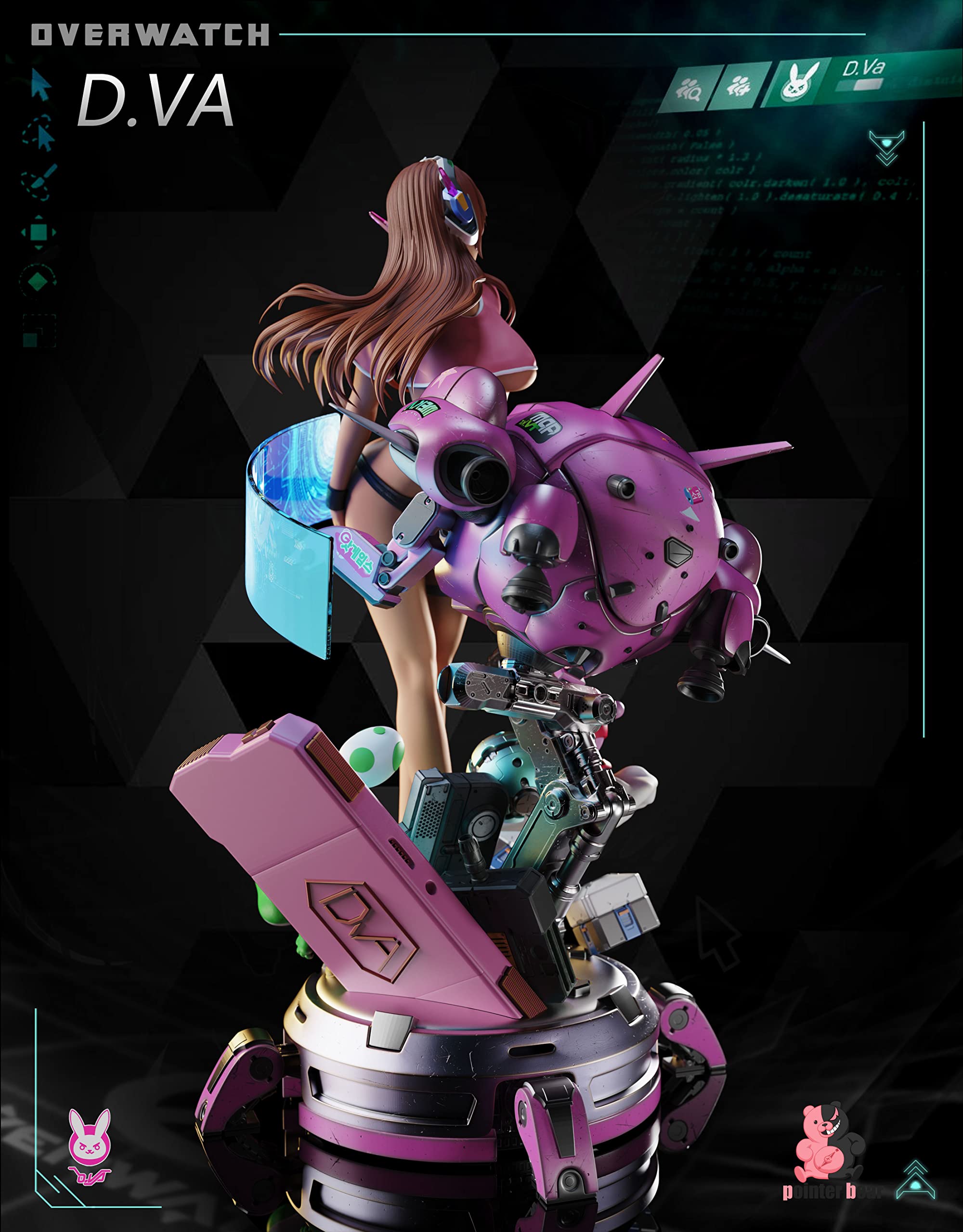 Only love work station D.va ディーヴァ 1/4 Amazon.co.jp: D.Va Figure, Lingerie Version, 1/4 Scale, Painted