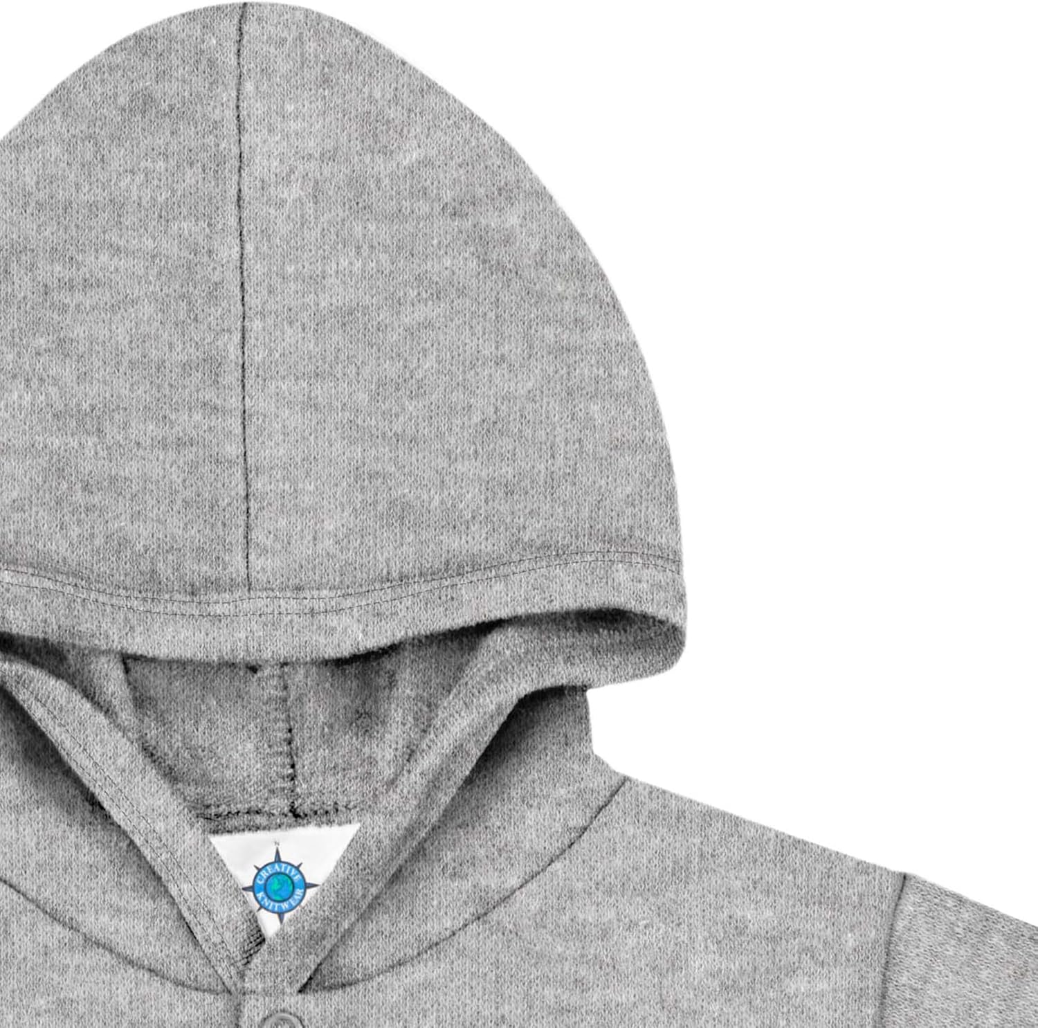 Creative Knitwear College Baby NCAA Officially Licensed Snap Hooded Jacket - Xavier Musketeers Logo - Oxford - 3-6 Months